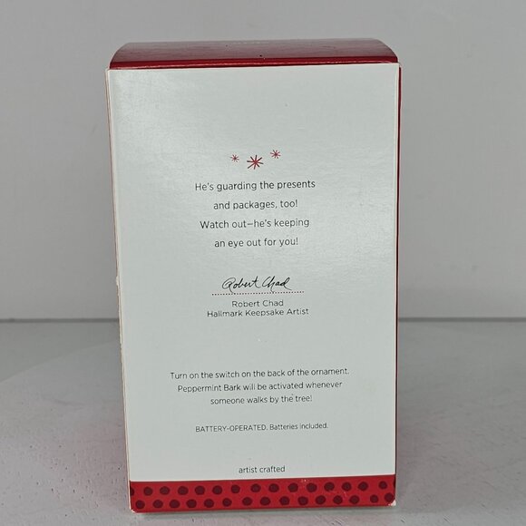Hallmark Keepsake Peppermint Bark Christmas Tree Ornament Motion-Activated Sound - Picture 4 of 9